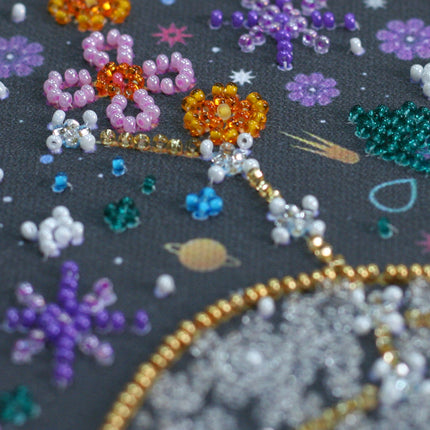 DIY Bead Embroidery Kit "Under the star of hapiness"