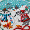 DIY Bead Embroidery Kit "Snowiness"  5.9"x5.9" / 15.0x15.0 cm