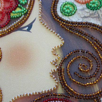 DIY Bead Embroidery Kit "Virgo" 8.7"x8.7" / 22.0x22.0 cm
