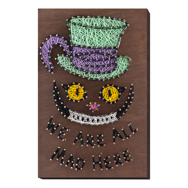 String Art Creative DIY Kit "Cat Cheshire" 7.5"x11.4" / 19.0x29.0 cm