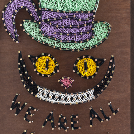 String Art Creative DIY Kit "Cat Cheshire" 7.5"x11.4" / 19.0x29.0 cm