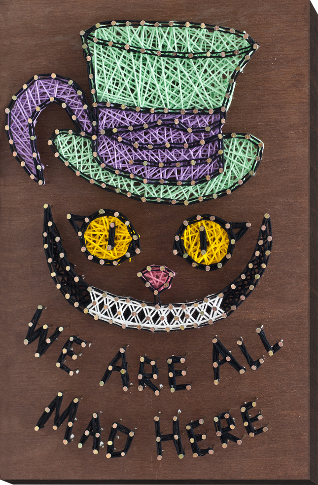 String Art Creative DIY Kit "Cat Cheshire" 7.5"x11.4" / 19.0x29.0 cm
