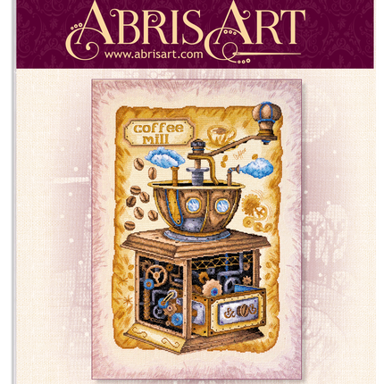 DIY Cross Stitch Kit "Coffee beans" 15.7"x21.3"