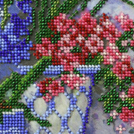 DIY Bead Embroidery Kit "Fragrant round dance" 14.6"x10.6" / 37.0x27.0 cm