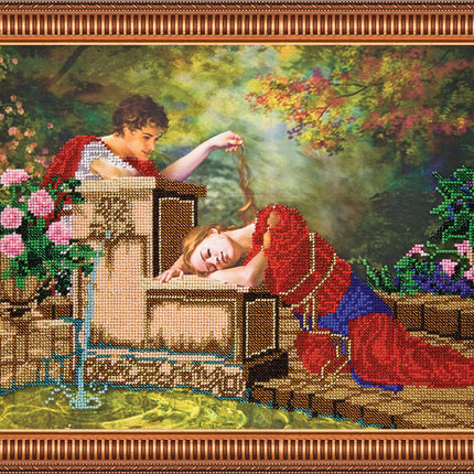 DIY Bead Embroidery Kit "Touch" 15.7"x11.8" / 40.0x30.0 cm