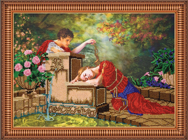 DIY Bead Embroidery Kit "Touch" 15.7"x11.8" / 40.0x30.0 cm