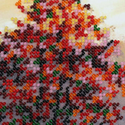 DIY Bead Embroidery Kit "Autumn scenes-2" 7.9"x16.9" / 20.0x43.0 cm