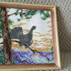 Canvas for bead embroidery "Wood Grouse" 7.9"x7.9" / 20.0x20.0 cm