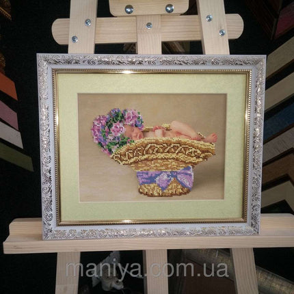DIY Bead Embroidery Kit "Baby" 11.8"x9.1" / 30.0x23.0 cm