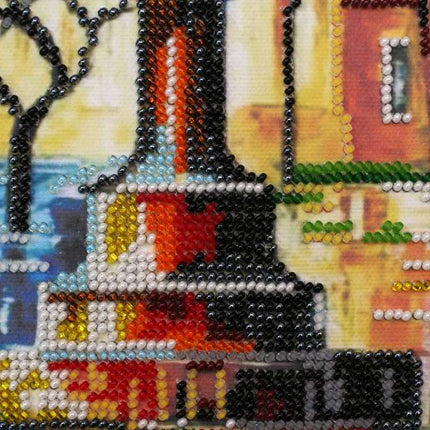 DIY Bead Embroidery Kit "Kaleidoscope" 11.8"x11.8" / 30.0x30.0 cm