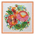 DIY Bead Embroidery Kit "Hohloma – 1"  5.9"x5.9" / 15.0x15.0 cm