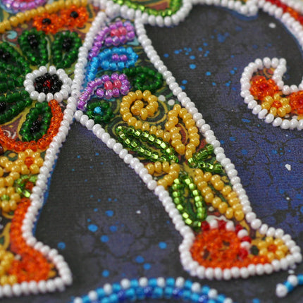 DIY Bead Embroidery Kit "Indian elephant"