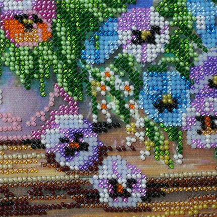 DIY Bead Embroidery Kit "Summer aroma-1" 11.8"x9.1" / 30.0x23.0 cm