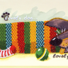 DIY Bead Embroidery Kit "Cute naughty" 14.2"x5.9" / 36.0x15.0 cm