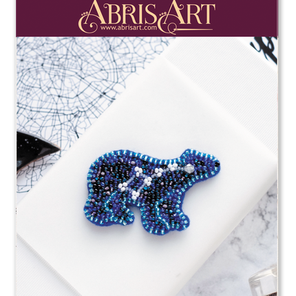 Beadwork kit for creating brooch "Ursa Minor"