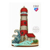 DIY Cross stitch kit on wood "Lighthouse" 3.9x5.7 in / 10.0x14.5 cm