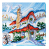 DIY Bead Embroidery Kit "Fabulous winter - 2" 11.8"x11.8" / 30.0x30.0 cm