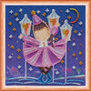 DIY Bead Embroidery Kit "Star dance"  5.9"x5.9" / 15.0x15.0 cm