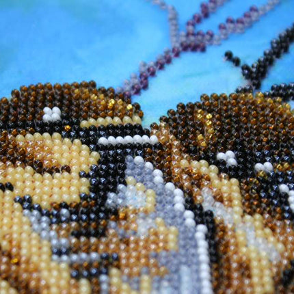 DIY Bead Embroidery Kit "City gatherings" 25.6"x11.8" / 65.0x30.0 cm
