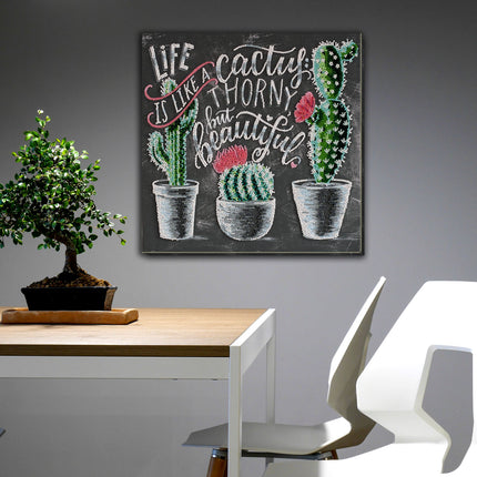 DIY Bead Embroidery Kit "Life is beautiful" 11.8"x11.8" / 30.0x30.0 cm