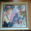 Canvas for bead embroidery "The Parisian Woman" 7.9"x7.9" / 20.0x20.0 cm