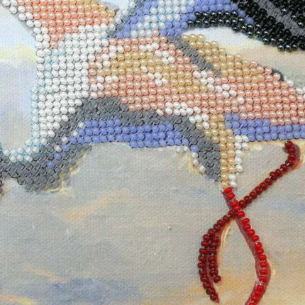 DIY Bead Embroidery Kit "Family" 12.6"x15.0" / 32.0x38.0 cm