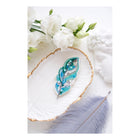 Beadwork kit for creating brooch 