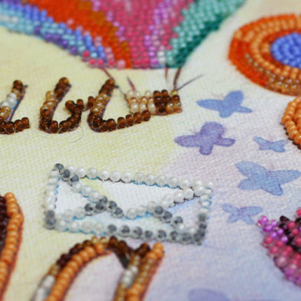 DIY Bead Embroidery Kit "Made from a miracle" 11.0"x13.4" / 28.0x34.0 cm