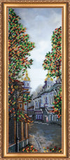 DIY Bead Embroidery Kit "Side streets of St. Petersburg – 3" 6.7"x17.7" / 17.0x45.0 cm