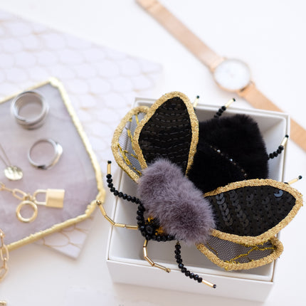 Beadwork kit for creating brooch "Velvet story"