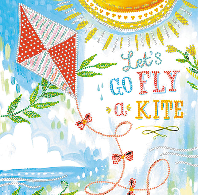 Canvas for bead embroidery "Let it fly" 7.9"x7.9" / 20.0x20.0 cm