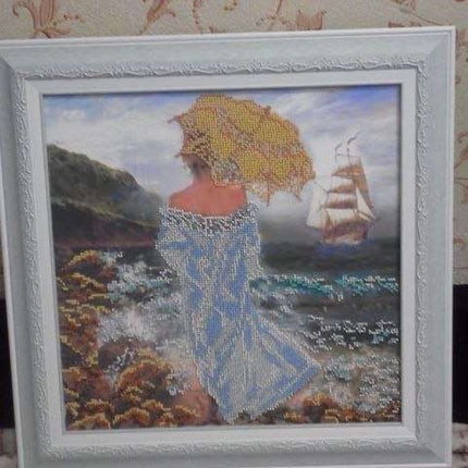 Canvas for bead embroidery "The Magic of the Sea" 11.8"x11.8" / 30.0x30.0 cm