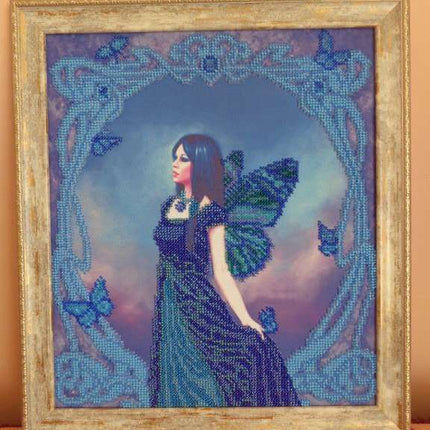 Canvas for bead embroidery "Sapphire" 10.2"x11.8" / 26.0x30.0 cm