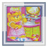 DIY Bead Embroidery Kit "Tidy"  5.9"x5.9" / 15.0x15.0 cm