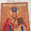 DIY Bead Embroidery Kit "St. Nicholas the Miracle" 11.0"x13.0" / 28.0x33.0 cm