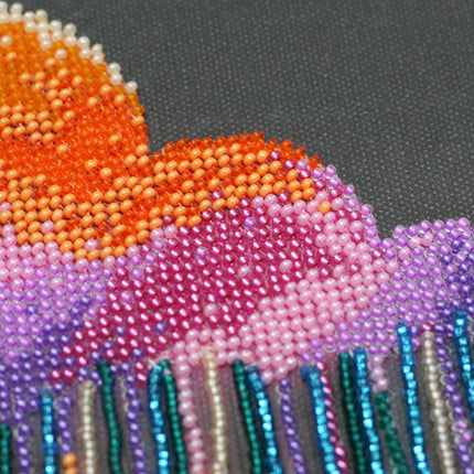 DIY Bead Embroidery Kit "Zillions of drops" 10.6"x18.5" / 27.0x47.0 cm