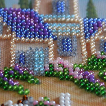 DIY Bead Embroidery Kit "Horizon"  5.9"x5.9" / 15.0x15.0 cm
