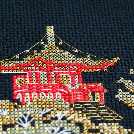 DIY Cross Stitch Kit "Japan-1" 5.9"x3.9"