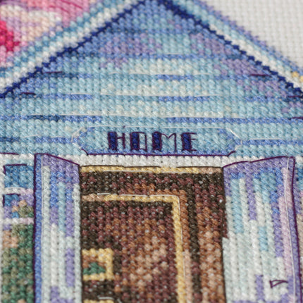DIY Cross Stitch Kit "Violet house" 7.9"x9.8"