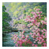 Canvas for bead embroidery "Color of spring" 11.8"x11.8" / 30.0x30.0 cm