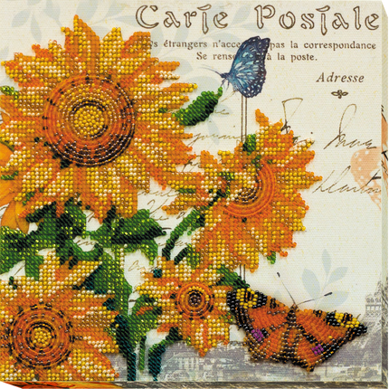 DIY Bead Embroidery Kit "Sunny mood"