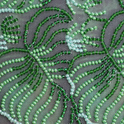 DIY Bead Embroidery Kit "White happiness" 11.8"x15.7" / 30.0x40.0 cm
