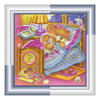 DIY Bead Embroidery Kit "Nighty night"  5.9"x5.9" / 15.0x15.0 cm