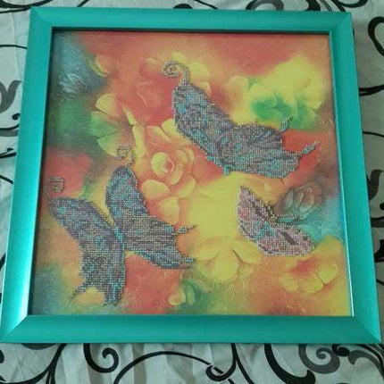 DIY Bead Embroidery Kit "Summer" 11.8"x11.8" / 30.0x30.0 cm