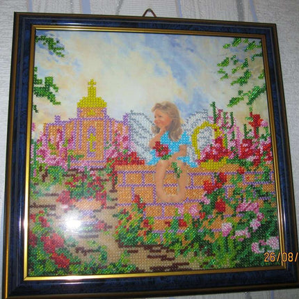 Canvas for bead embroidery "Good Morning" 7.9"x7.9" / 20.0x20.0 cm