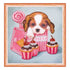 DIY Bead Embroidery Kit "Sweet joy"  5.9"x5.9" / 15.0x15.0 cm