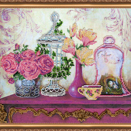 DIY Bead Embroidery Kit "Provence – 1" 15.7"x12.6" / 40.0x32.0 cm