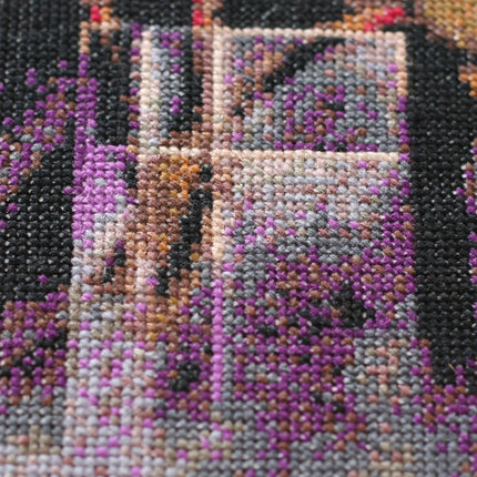 DIY Cross Stitch Kit "Trio" 9.8"x10.6"