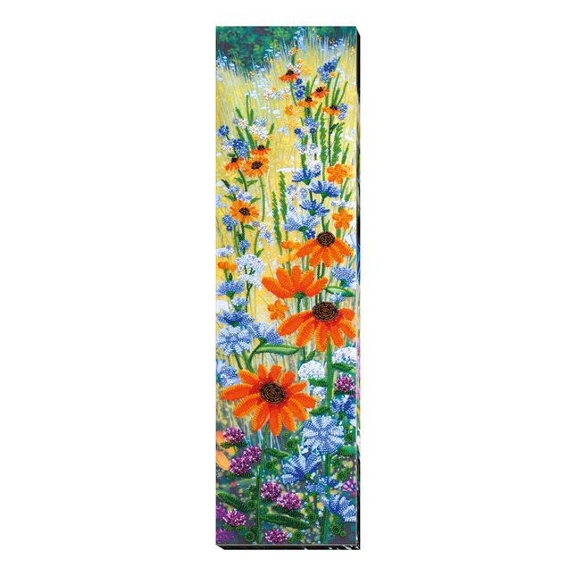 DIY Bead Embroidery Kit "Golden umbrellas" 5.9"x23.6" / 15.0x60.0 cm