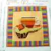 DIY Bead Embroidery Kit "Cup" 5.3"x5.3" / 13.5x13.5 cm